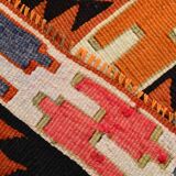 3x10 Boho Style Kilim Runner Rug, Peach Orange Vintage Runner, 73x296 Cm