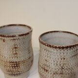 Pair of vintage Accolay ceramic vases signed