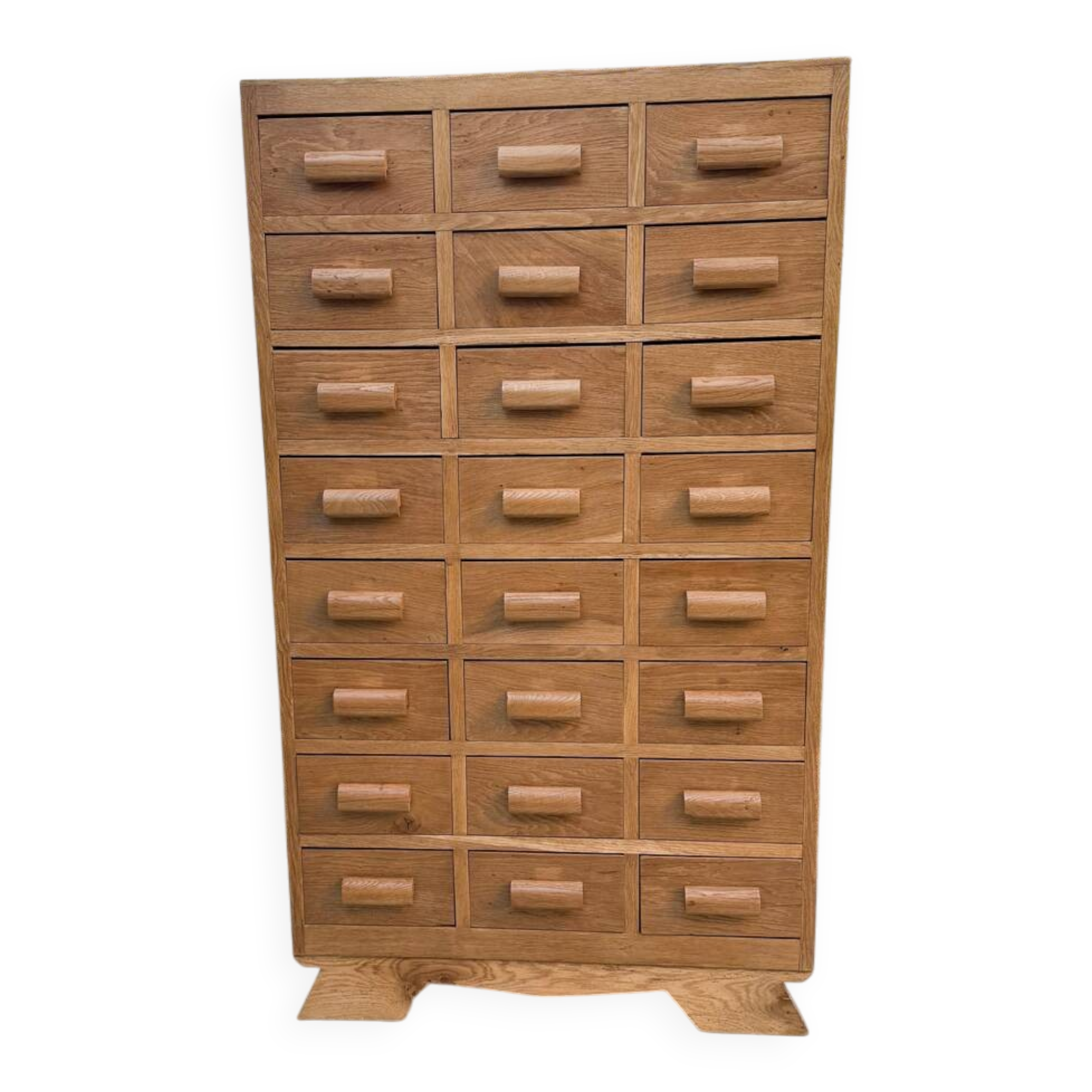 Oak craft cabinet, 24 drawers