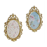 Set of 2 gilded metal frames italy