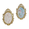 Set of 2 gilded metal frames italy