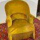 Toad armchair style Napoleon III Mustard