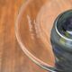 Postmodern metal and glass goblet by Hans Jürgen Richartz for the Richartz art collection, 1980s.