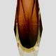 Facet-cut Murano vase attributed to Mandruzzato, Italy, 1960s.