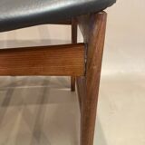 Set of 4 chairs "Scandinavian design" 1950.