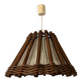 Scandinavian wood chandelier from the 60s