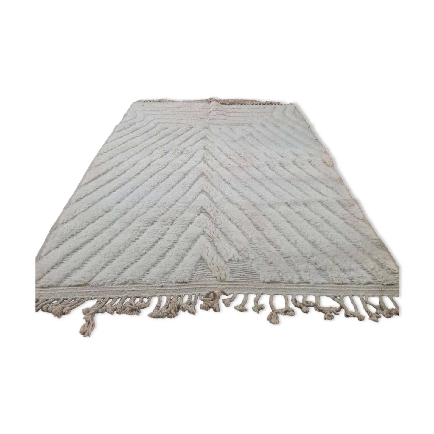 Handmade wool Berber rug 250x150 cm