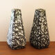 Pair of vases De Bruyn Fives Lille black and white