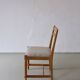 4 rustic carved pine chairs | Sweden | 1950s