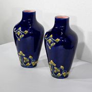 Paire de vases en céramique, art nouveau - 1900