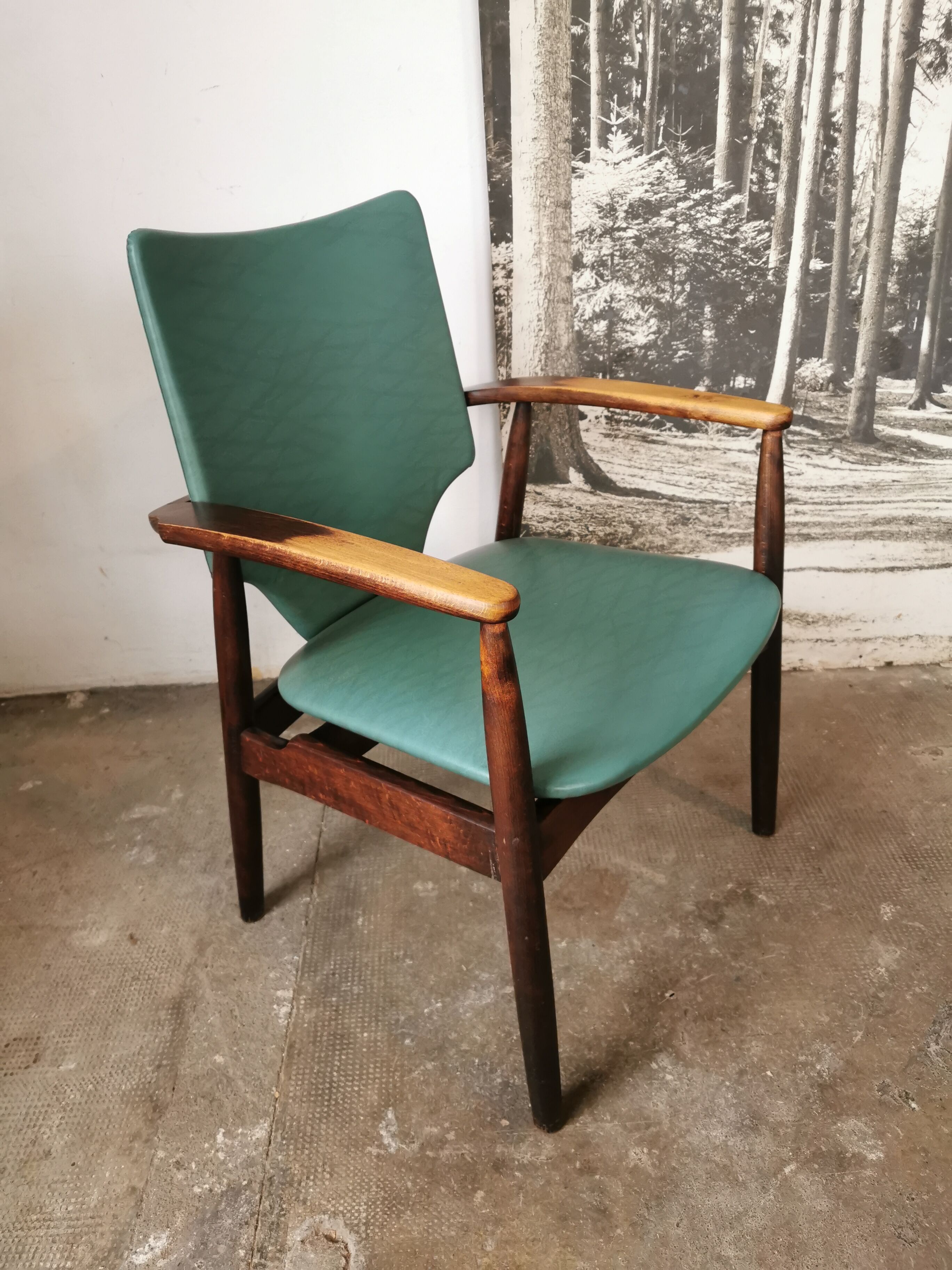 Fauteuil style scandinave 1970
