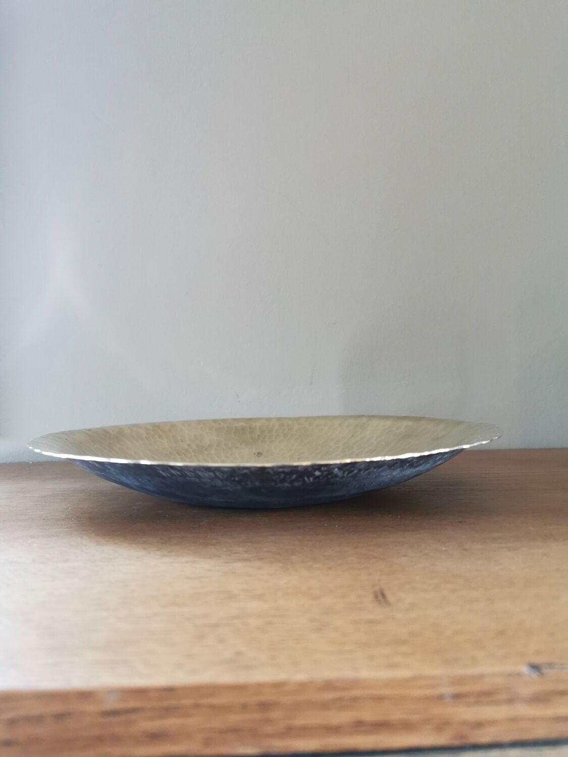 Art Deco cut in hammered solid brass