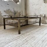 Table basse laiton attribuée à Guy Lefevre pour maison Jansen