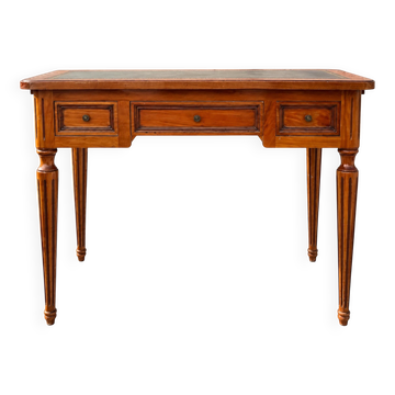 Petit bureau de style Louis XVI en bois – 3 tiroirs