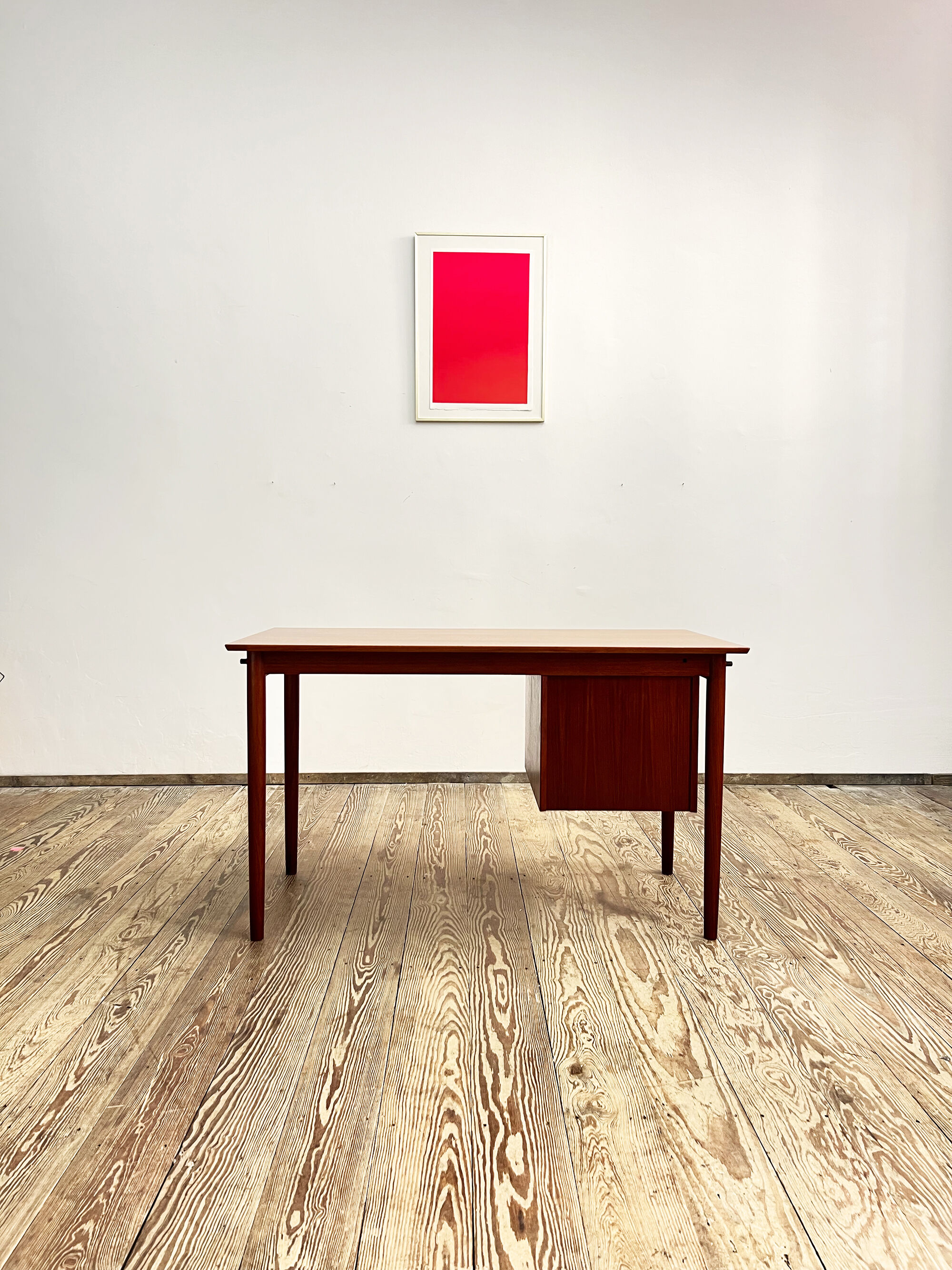 Danish mid-century modern teak writing desk by Arne Vodder, 1960s