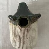 Handmade ceramic solifiore in the shape of a hedgehog