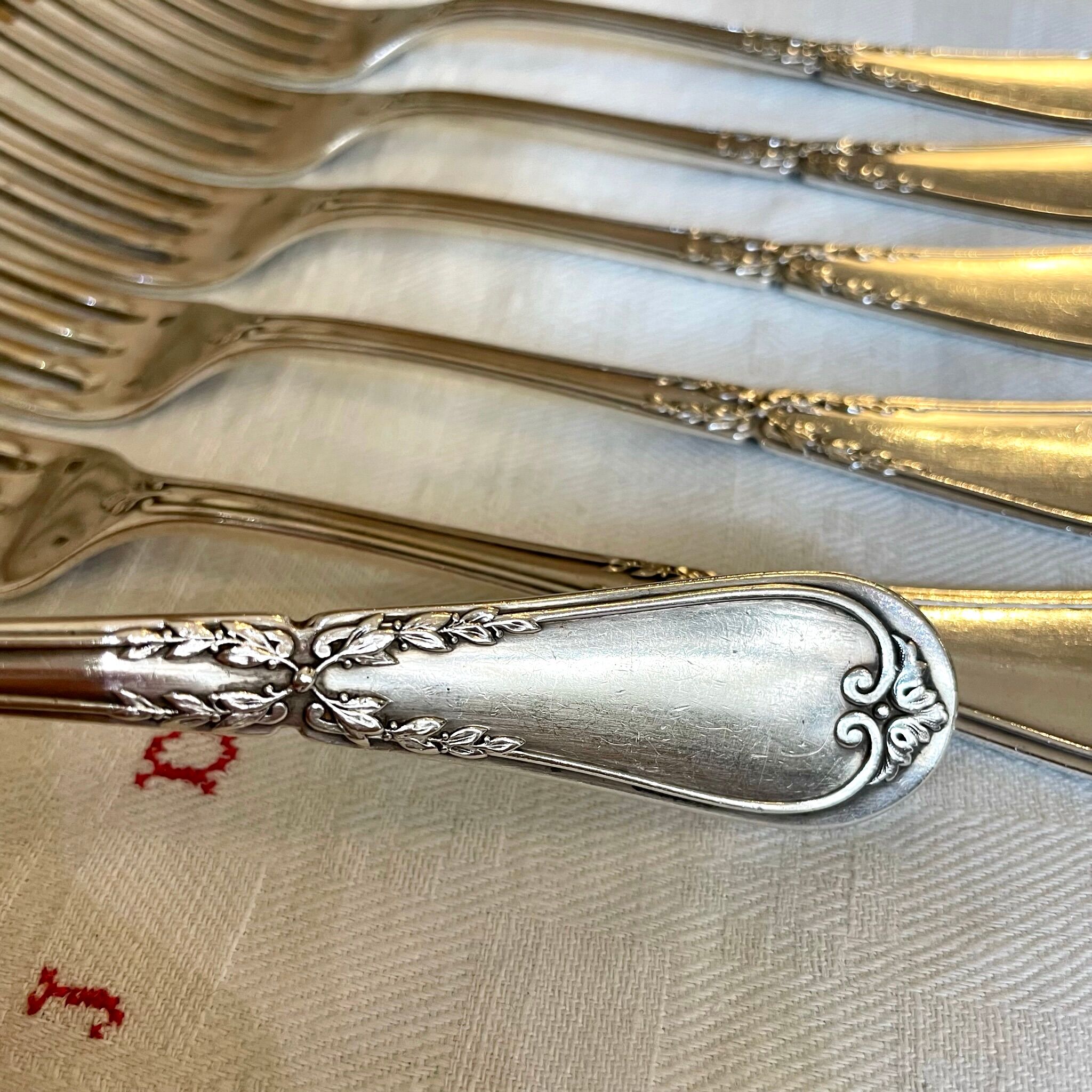 Set 12 cutlery sterling silver