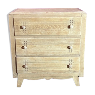 Commode 3 tiroirs art déco en bois