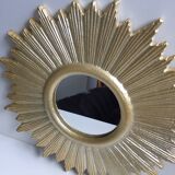 Golden wall sun mirror design baroque modern contemporary style