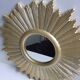 Golden wall sun mirror design baroque modern contemporary style