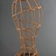 Head to hat Marotte Rattan hat shop head 1950