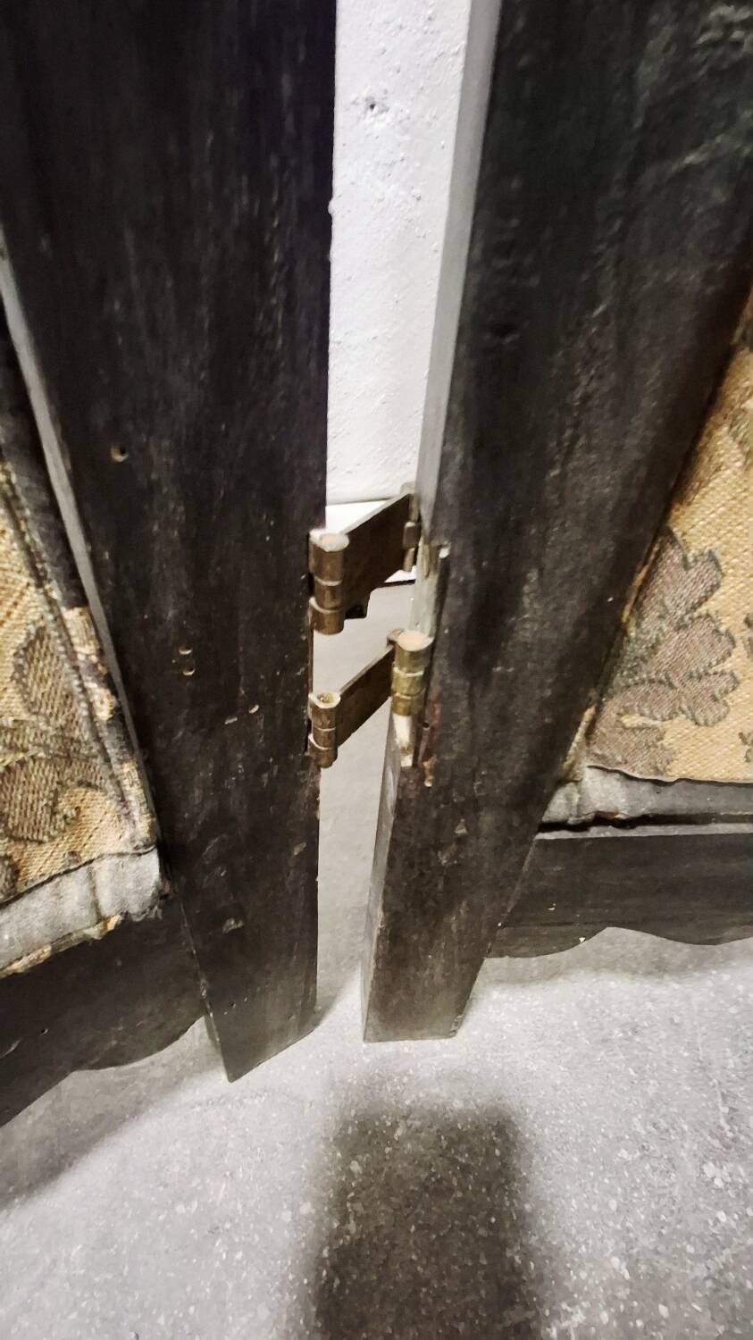 Antique Hand-Carved Wooden Room Divider