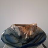 Ceramic vase with glazes