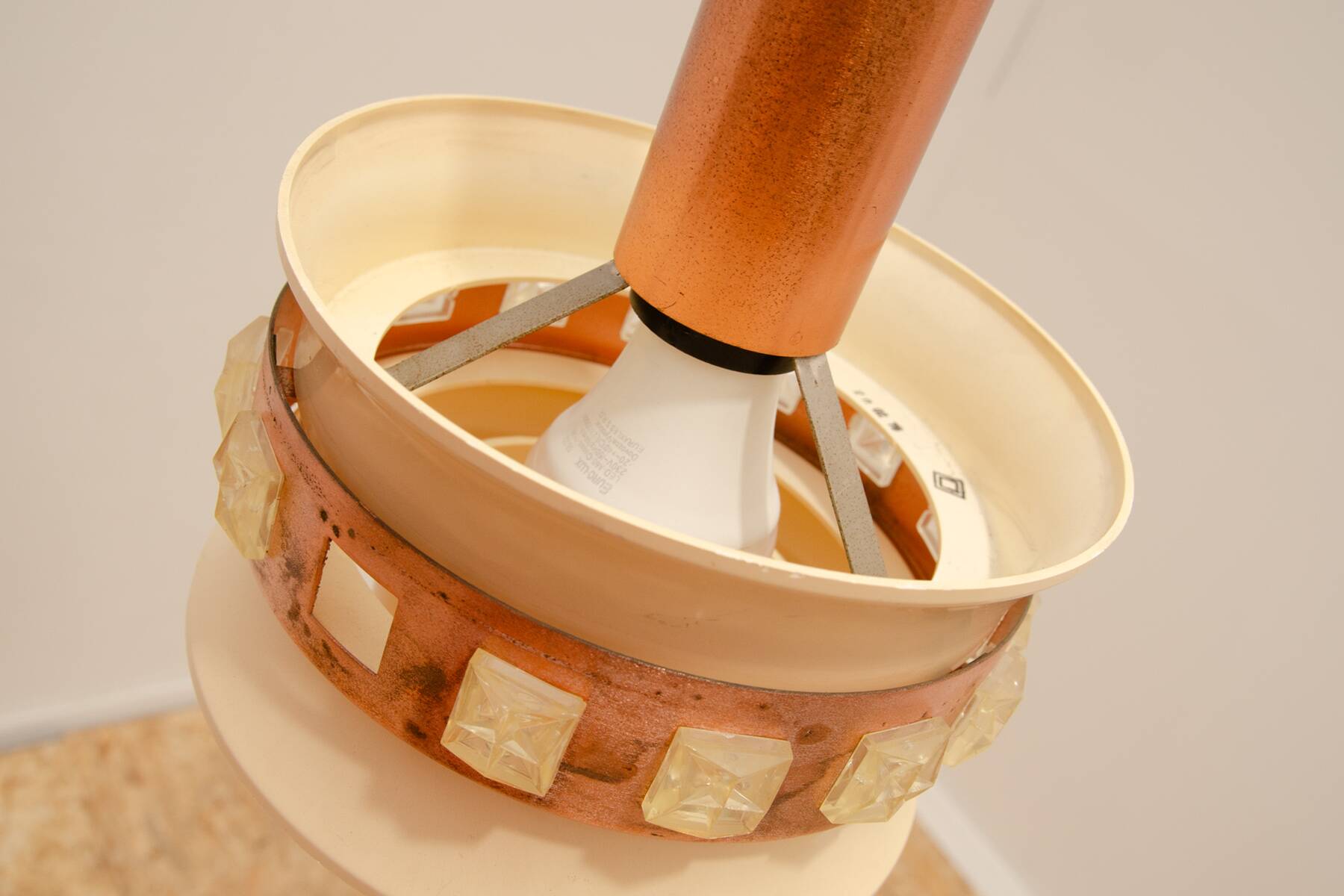 Mid century hanging lamp, Czechoslovakia, 1970´s