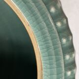 Superb Korean celadon flat soup tureen with its lid