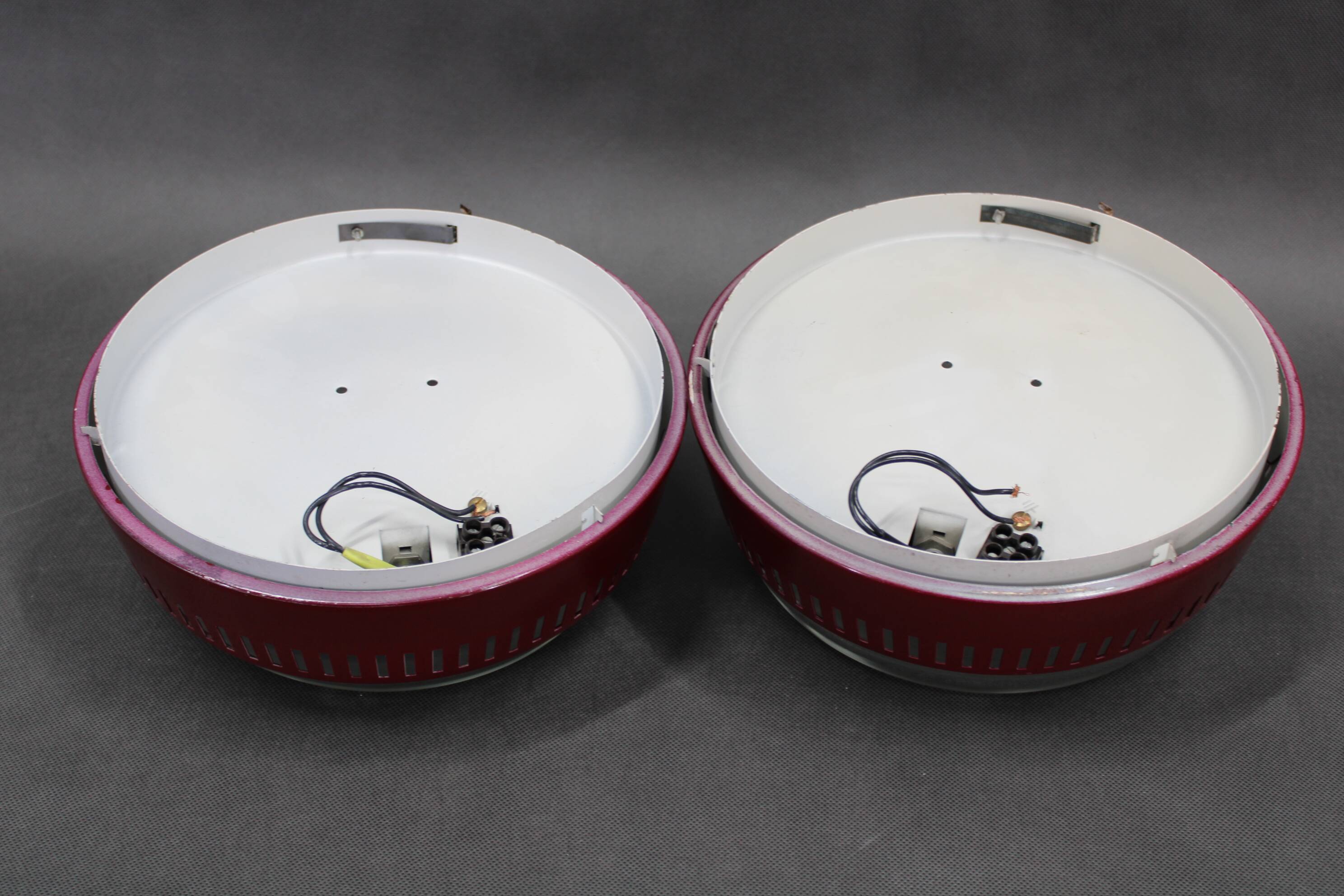 1970s Pair of Ceiling or Wall Light, Czechoslovakia