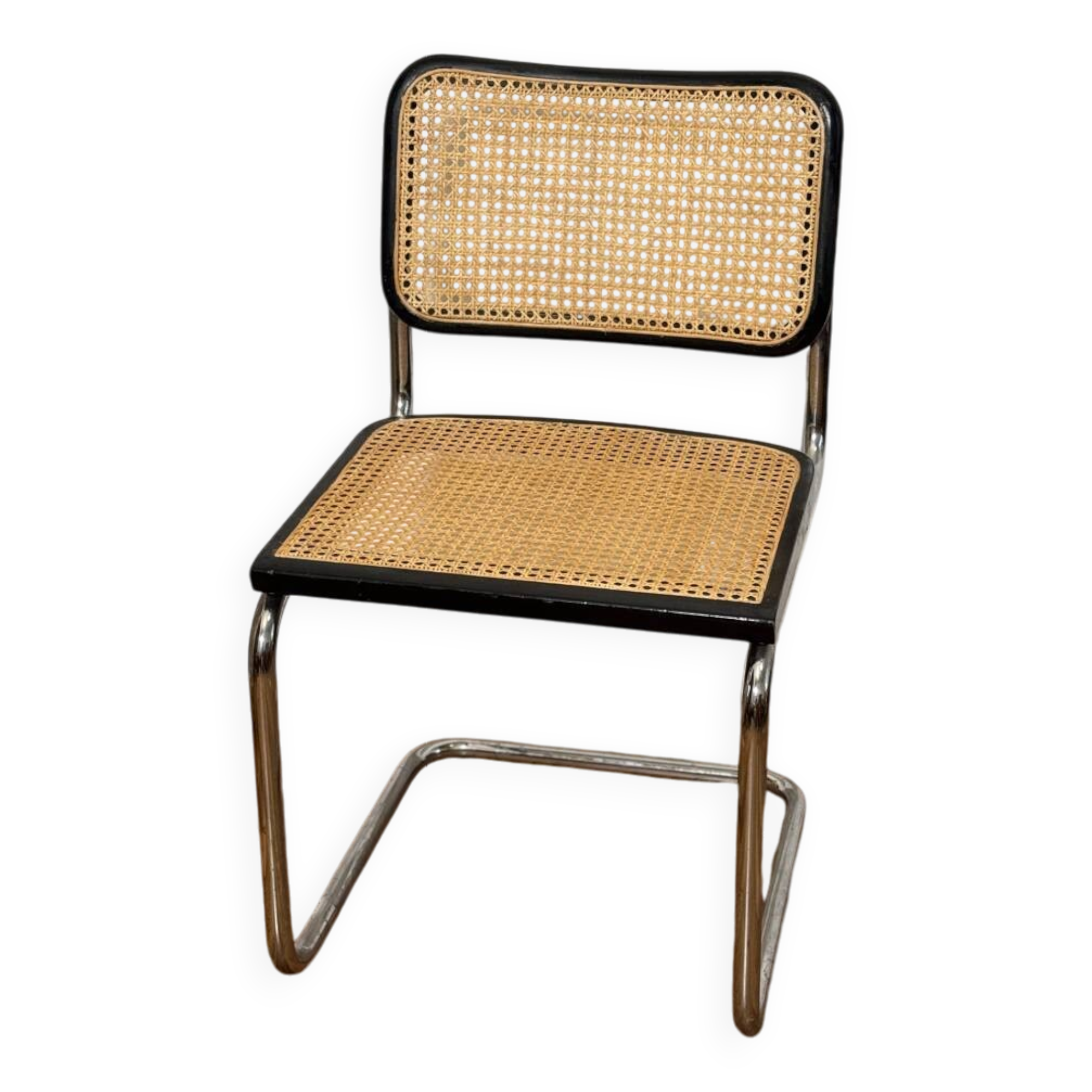 Marcel Breuer black chair B32 Cesca made in Italy