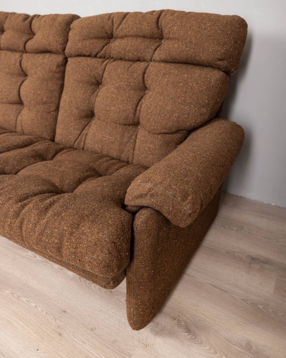 Canapé vintage années 70 en tissu mod. Coronado design Afra et Tobia Scarpa