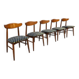 Vintage Danish Birchcraft collection dining chairs Baumritter