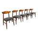 Vintage Danish Birchcraft collection dining chairs Baumritter