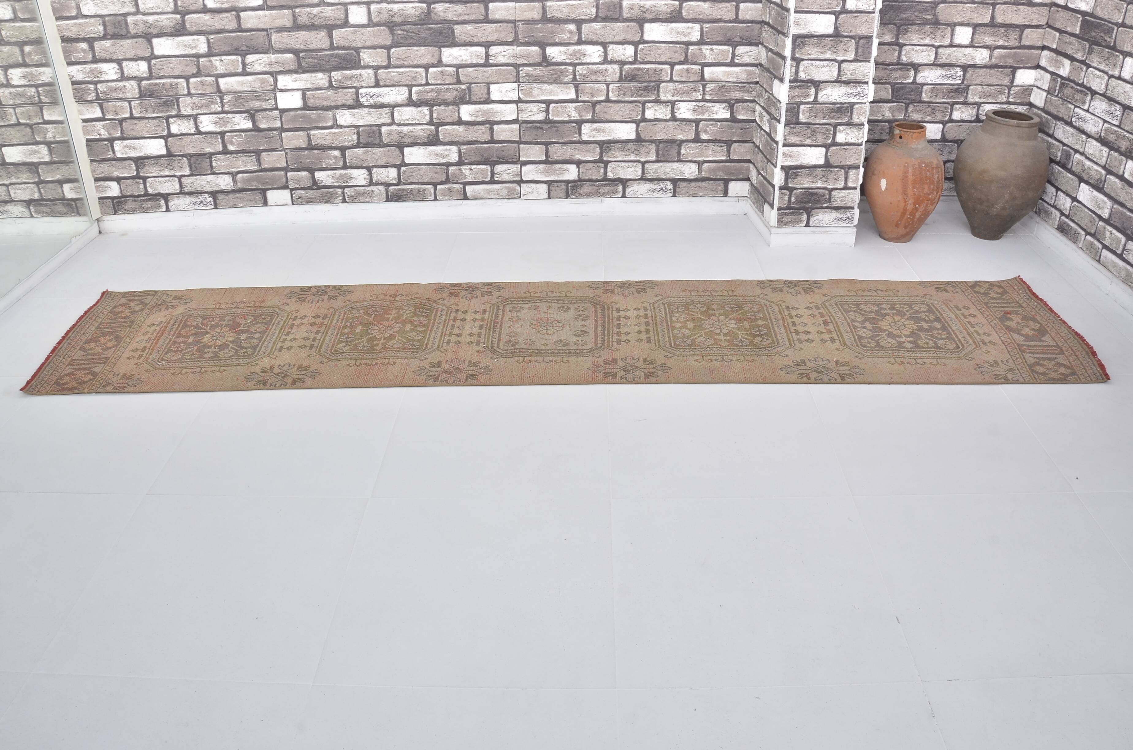 Oushak handmade vintage runner rug sku c112