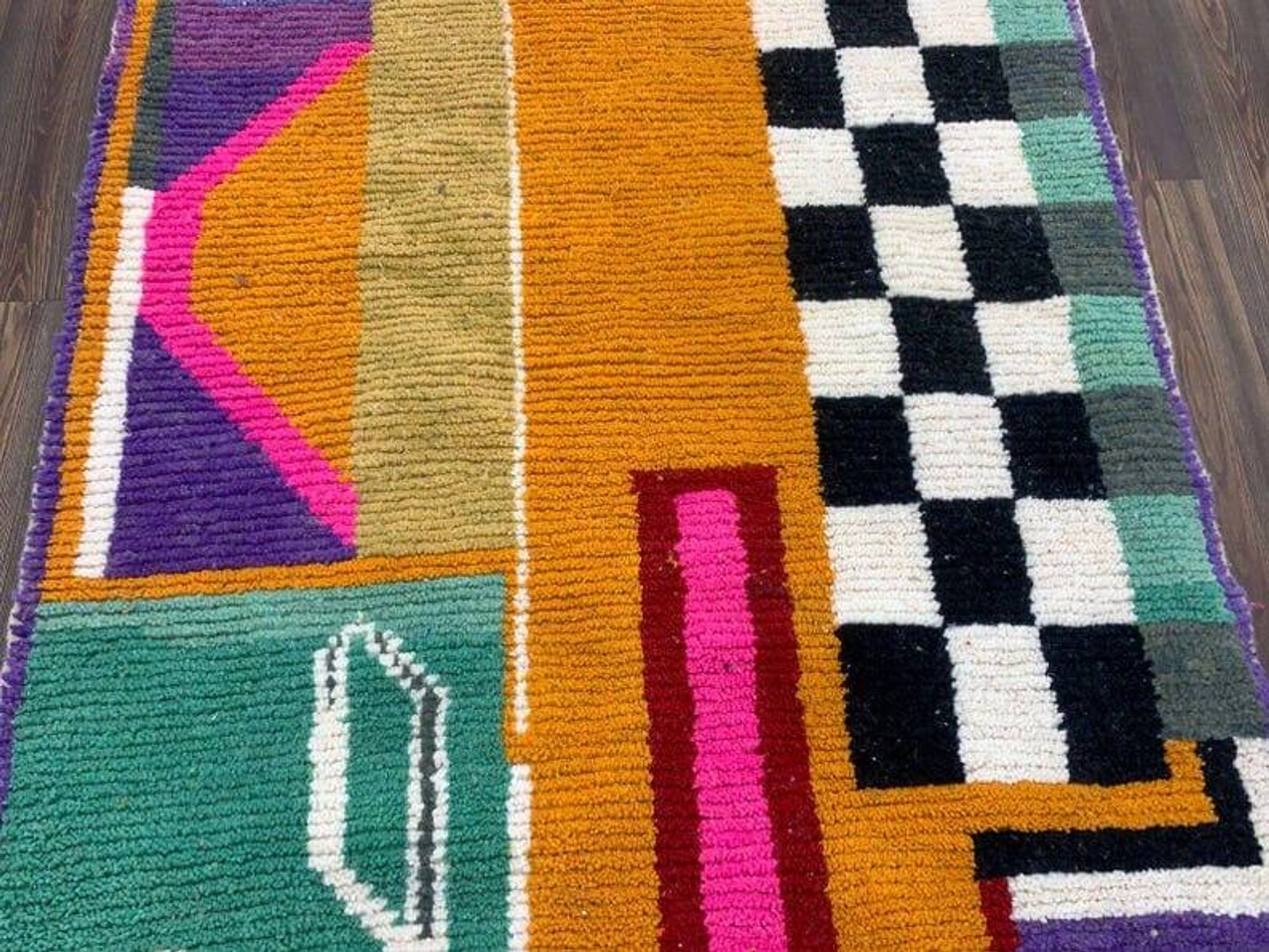 Tapis berbère marocain fait main grande taille 200 x 300 cm