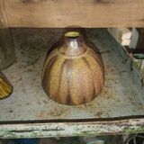 Brutalist ceramic vase Gerhard Liebenthron West Germany