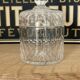 Chiseled crystal powder box