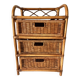 Commode en rotin , chiffonnier 3 tiroirs
