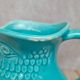 Vintage turquoise ceramic pitcher St-Clément model Aigle.