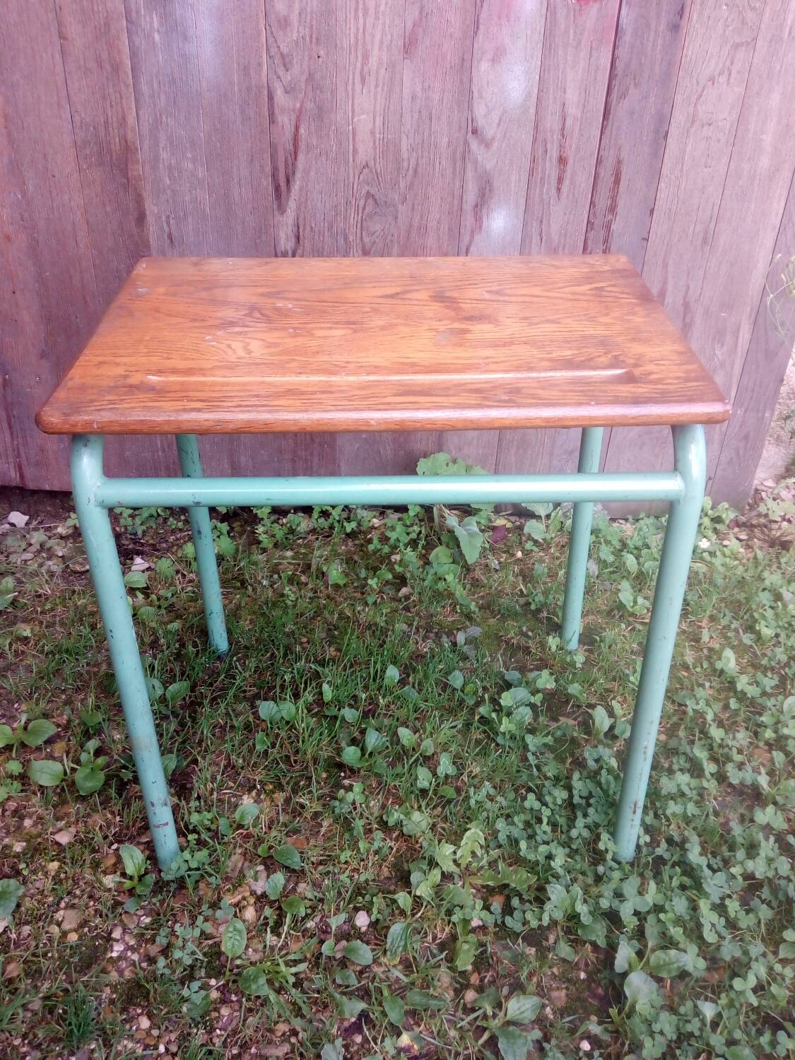 Former mullca mca 321 desk by jacques hitier tube metal & wood