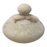 Old alabaster powder compact