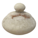 Old alabaster powder compact