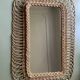 Miroir rotin vintage H72 X L48