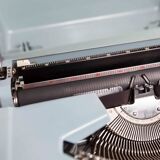 Sky Blue Brother Typewriter from 1980