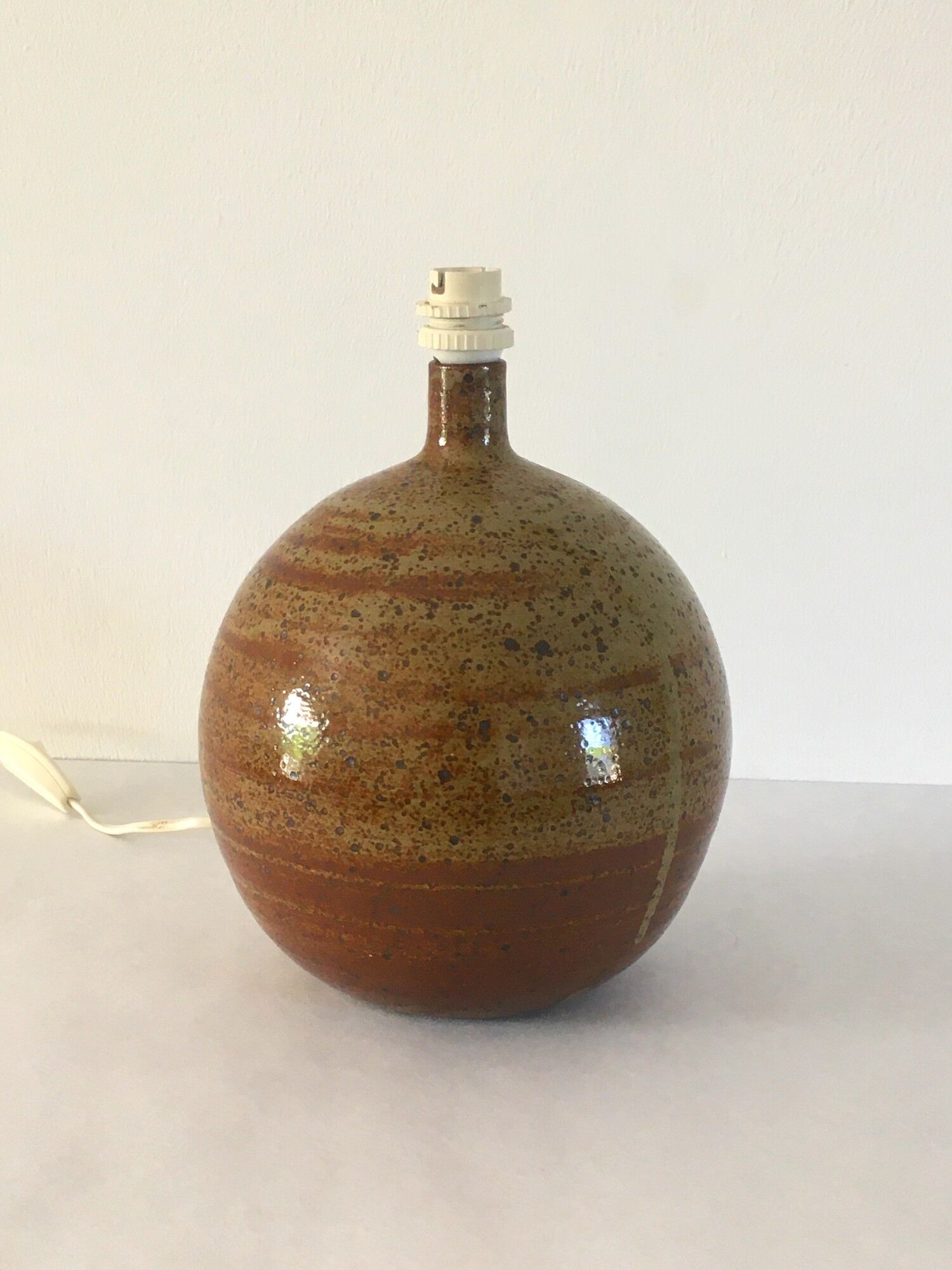 Vintage lamp in glazed stoneware 70s