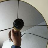 Lampe à poser en bois art deco