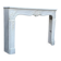 Louis XV style fireplace in grey and white Carrara marble circa 1980