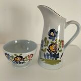 Gabriel Fourmaintraux bowl and pitcher, cottage model