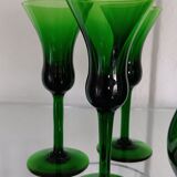 Kluk Kluk carafe by Jacob E.Bang - Holmegaard and 5 liqueur glasses
